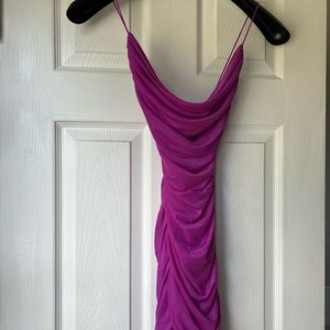 purple garage Bodycon mini dress in a size xs